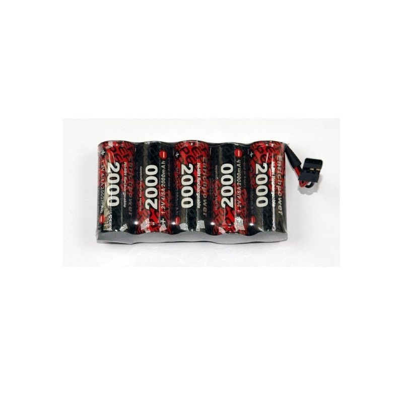 Receiver batteries - Battery 6,0V 2000mAh NiMh flat ENRICH POWER - FLASH RC