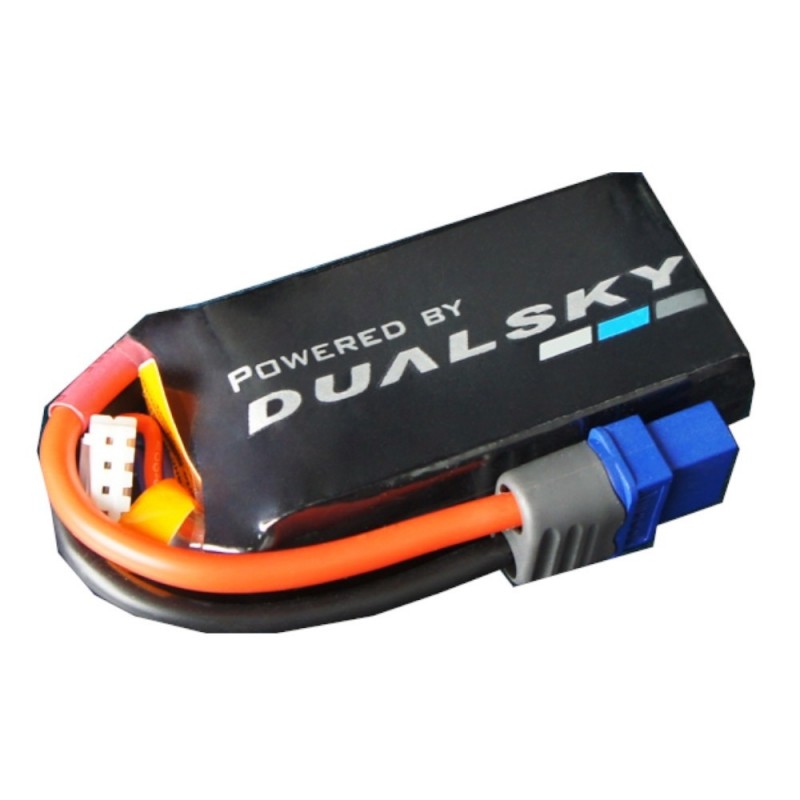 Batterie di propulsione per aerei RC - Batteria Dualsky Ultra120, lipo 3S 11,1V 600mAh 120C presa XT60 - FLASH RC