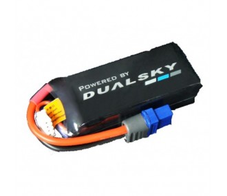 Batterie di propulsione per aerei RC - Batteria Dualsky Ultra120, lipo 2S 7,4V 900mAh 120C presa XT60 - FLASH RC