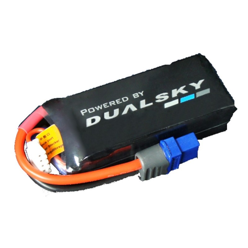 Batterien für den Antrieb von RC-Flugzeugen - Dualsky Ultra120 Batterie, Lipo 2S 7,4V 900mAh 120C Stecker XT60 - FLASH RC