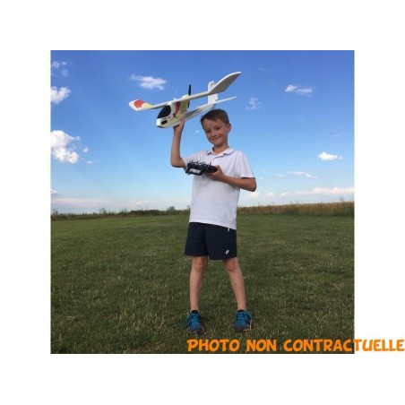 Avion RC Factory Step-One AKCE1000 Vert + Equipement Débutant (Mode 1) - FLASH RC