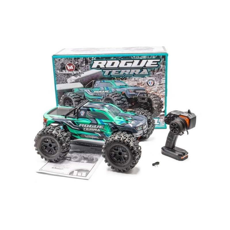Monster ROGUE TERRA Brushless Vert 1/10 4wd RTR HOBBYTECH - FLASH RC