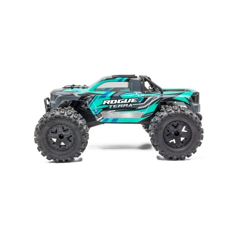 Coches RC Todo Terreno - Monster ROGUE TERRA Brushless Verde 1/10 4x4 RTR HOBBYTECH - FLASH RC