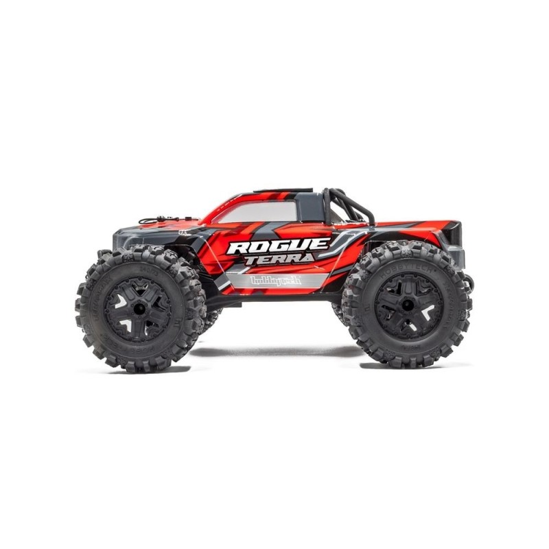 Off-Road RC Cars - Monster ROGUE TERRA Brushless Red 1/10 4wd RTR HOBBYTECH - FLASH RC