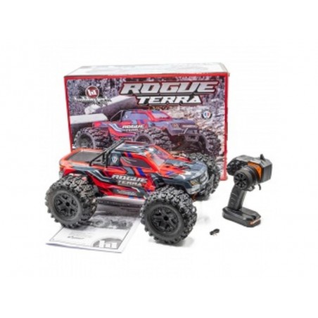 RC-Autos Offroad - Monster ROGUE TERRA Brushless Rot 1/10 4wd RTR HOBBYTECH - FLASH RC