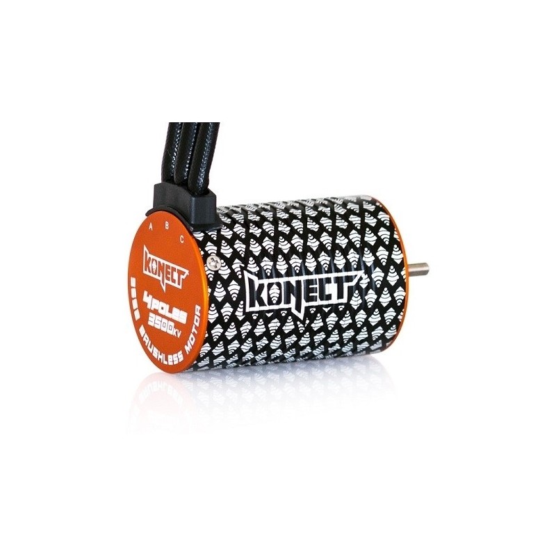 Combo - Konect Combo Brushless 1/10 : esc 50A + moteur 3652SL 4000KV + Carte prog. - FLASH RC