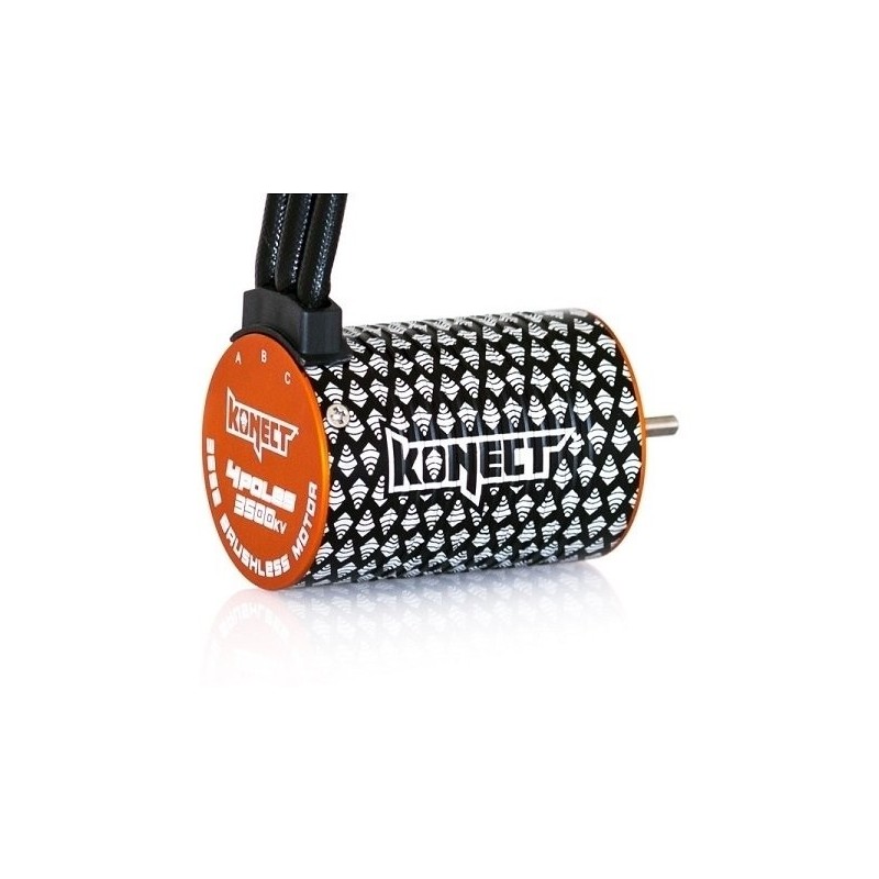 Combo - Konect Combo Brushless 1/10 : esc 50A + motor 3652SL 5400KV + prog. card - FLASH RC