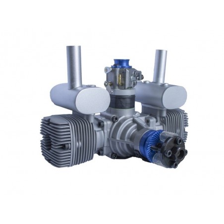Gasoline engines - GTT70 2-stroke gasoline engine 70cc flat twin boxer - NGH - FLASH RC