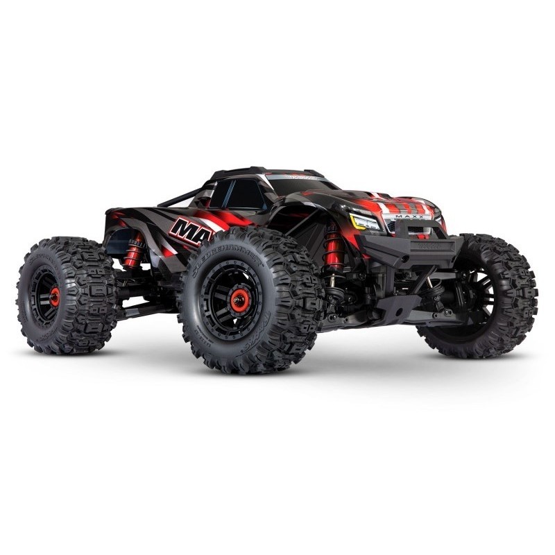 RC-Geländewagen - Traxxas wideMaxx 4S Brushless 4WD Rot TQi TSM RTR - 89086-4 - FLASH RC
