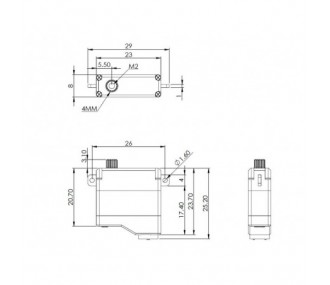 Servos - Servo Mini Mks HV6120 MG digital - FLASH RC 2