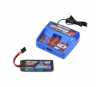 Caricabatterie - Traxxas EZ-Peak Plus 80W Charger + 1 x Lipo 2s 5800mha iD 2992G - FLASH RC