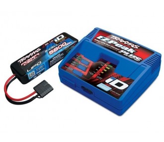 Chargeurs - Traxxas Chargeur EZ-Peak Plus 80W + 1 x Lipo 2s 5800mha iD 2992G - FLASH RC 2