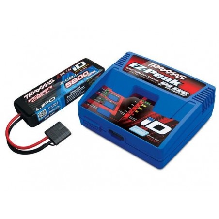 Chargeurs - Traxxas Chargeur EZ-Peak Plus 80W + 1 x Lipo 2s 5800mha iD 2992G - FLASH RC