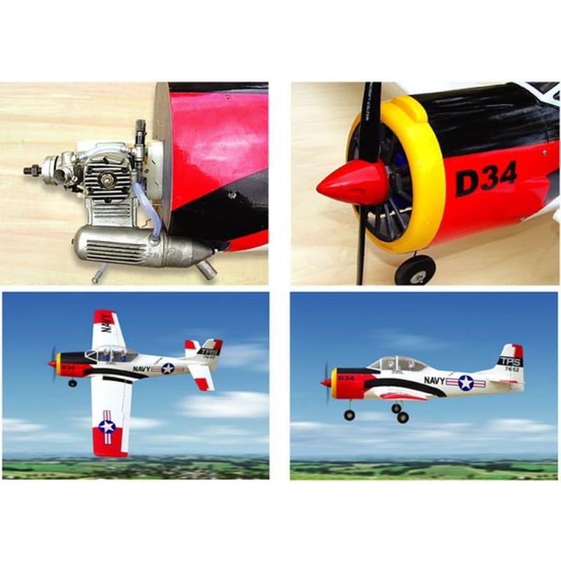 Avion Black Horse T-28 TROJAN 61 GP ARF env.1.63m - FLASH RC