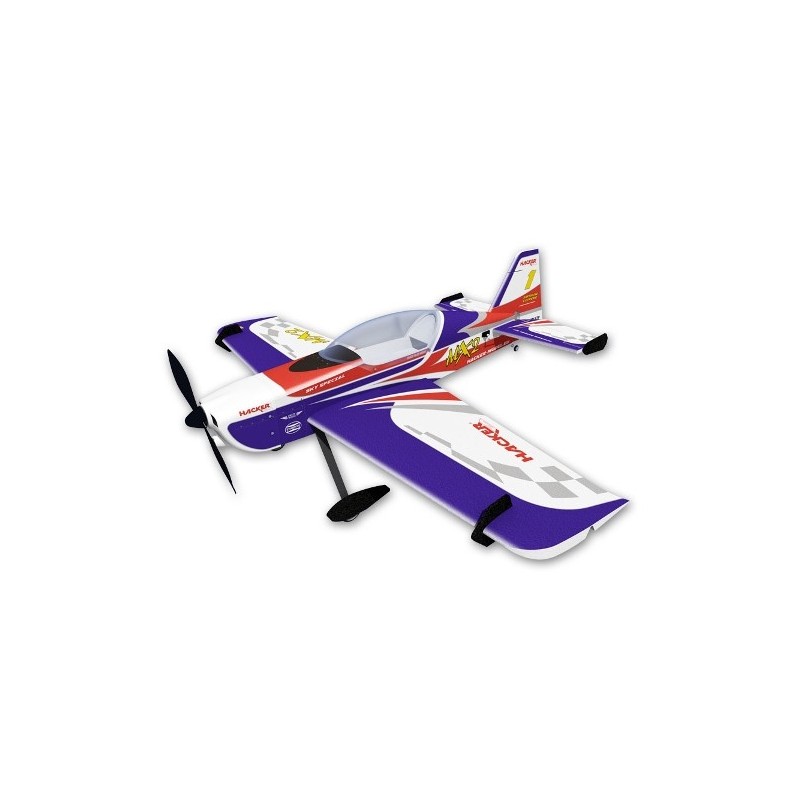 RC-Kunstflugzeuge - Flugzeug Hacker model MX 2 blau ARF ca.1.20m - FLASH RC