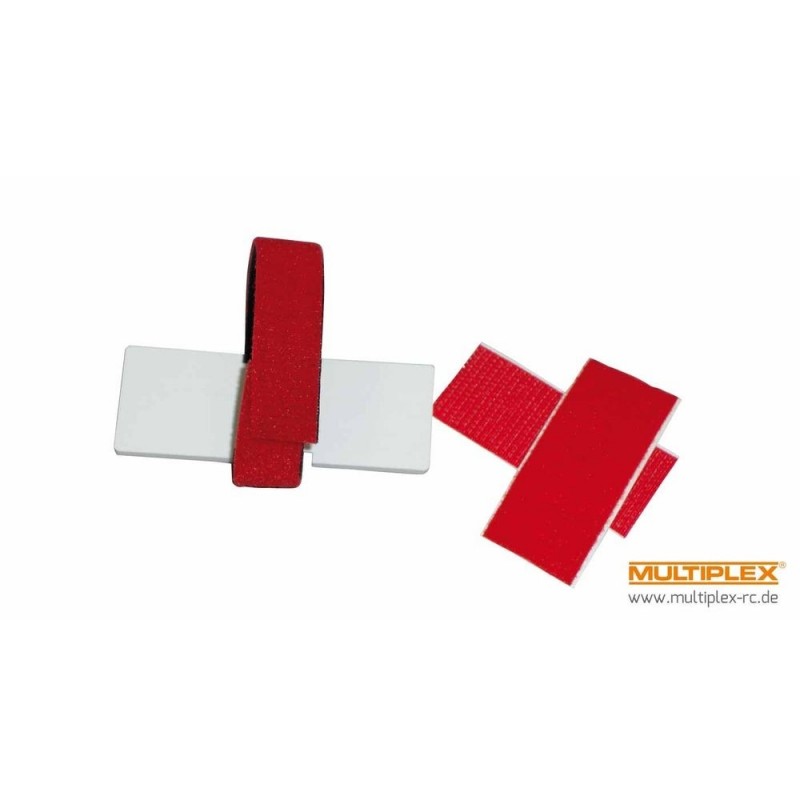 Velcro (strips, collars, patches) - Battery holder with powerful Multiplex velcro - FLASH RC
