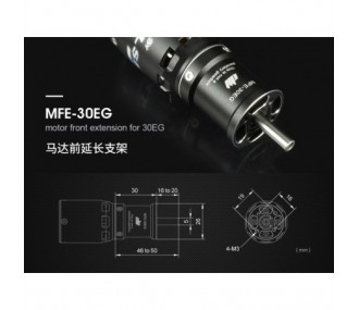 Eje motor - Prolongación eje motor MFE-30EG DUALKSY - FLASH RC 2