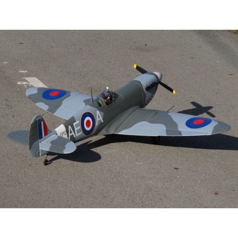 Warbirds RC - VQ plane model Spitfire 50. 1.54m - FLASH RC
