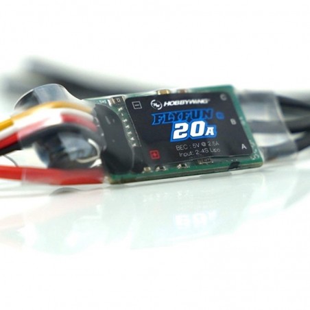 Brushless - Regolatore brushless 2-4S 20A BEC FLYFUN V5 HOBBYWING - FLASH RC