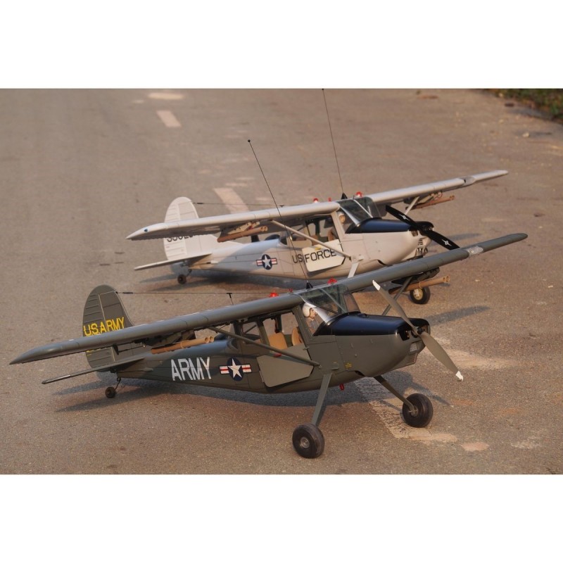 RC-Flugzeugmodelle - Flugzeug VQ model L-19 Cessna Bird Dog Olive 1.70m - FLASH RC