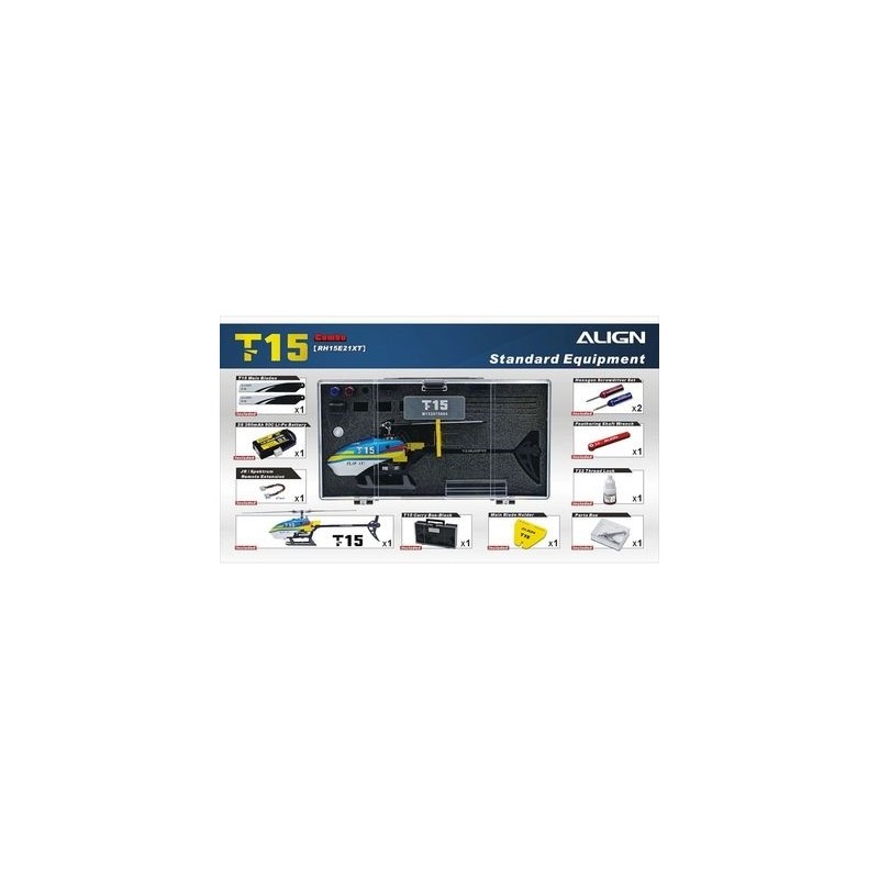 Hélicoptères RC - T-REX T15 Combo BNF - FLASH RC