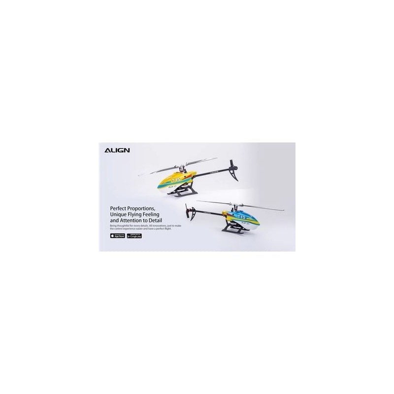 RC Helicopters - T-REX T15 Combo BNF - FLASH RC