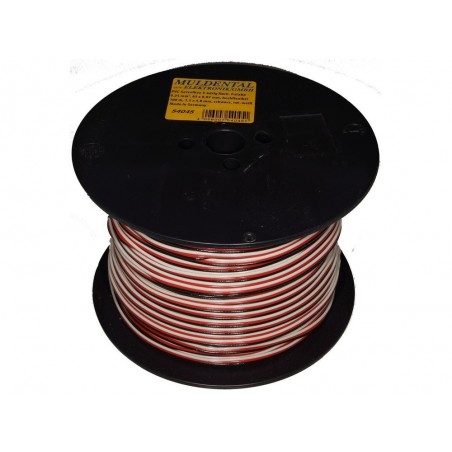 Servocables - Servocable 3 hilos tipo Futaba 0,25mm² - 100m Muldental - FLASH RC