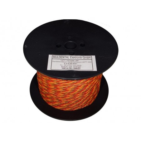 Servocables - Servocable 3 hilos 0,25mm² tipo trenzado Graupner 100m Muldental - FLASH RC