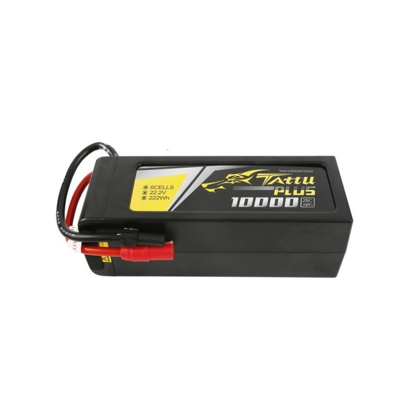 Batterien für den Antrieb von RC-Flugzeugen - Batterie Tattu Plus lipo 6S 22.2V 10000mAh 25C prise AS150+XT150 plug - FLASH RC