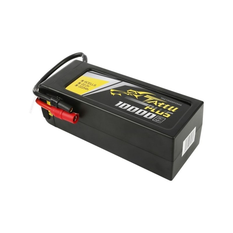 Batterie di propulsione per aerei RC - Tattu Plus lipo 6S 22.2V 10000mAh 25C AS150+XT150 plug - FLASH RC