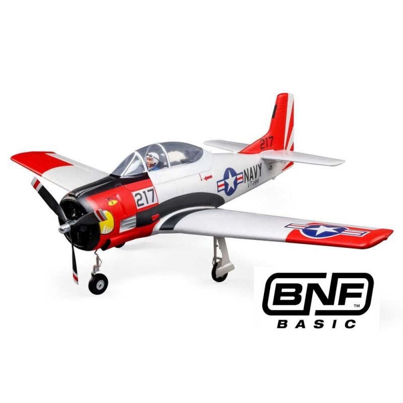 Aeromodelismo RC - E-flite T-28 Trojan BNF basic AS3X y Smart avión aprox.1.20m - FLASH RC
