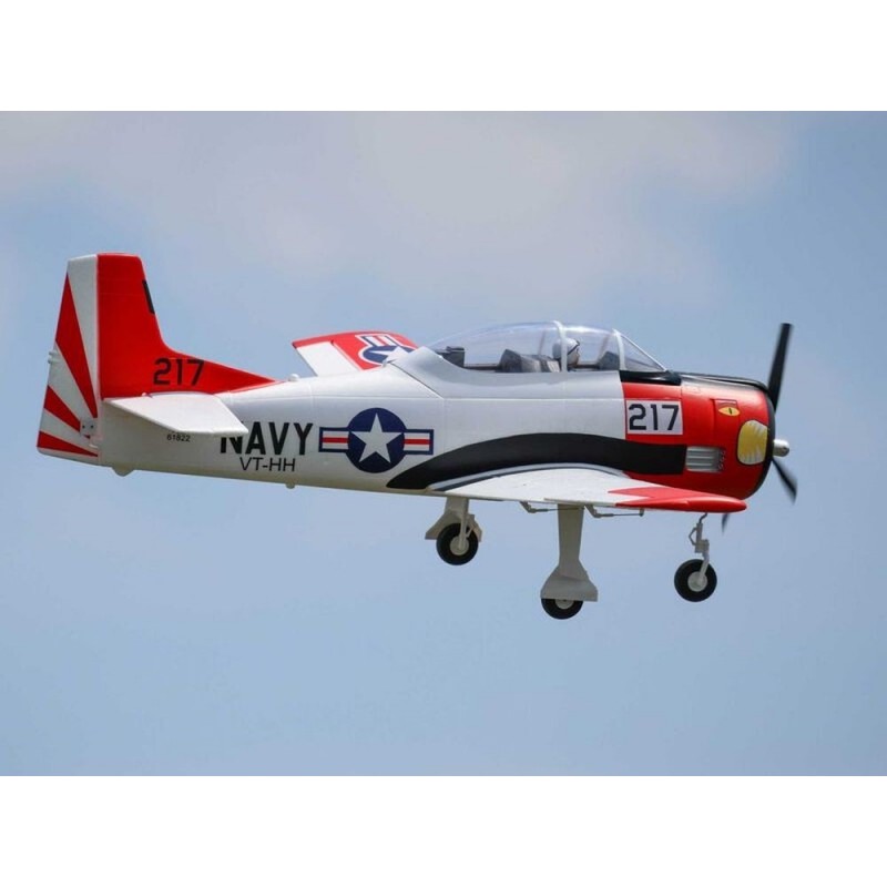 Aeromodello RC - E-flite T-28 Trojan BNF base AS3X e Smart circa 1,20m - FLASH RC