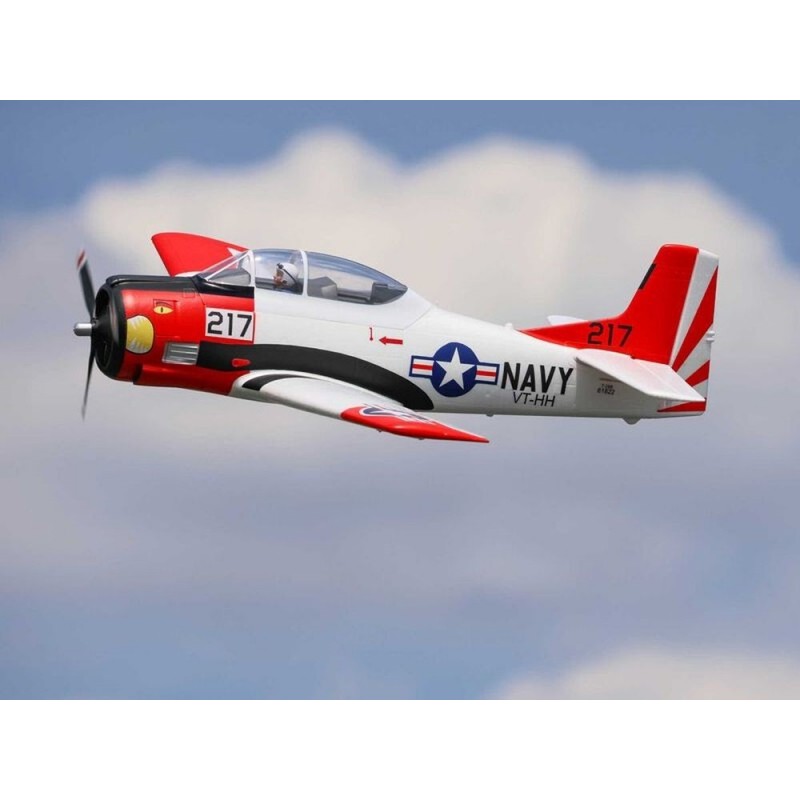 Avion E-flite T-28 Trojan BNF basic AS3X et Smart env.1.20m - FLASH RC - Le leader des avions modèlisme RC