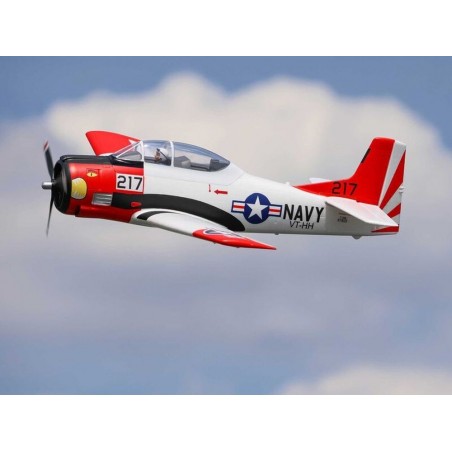 RC-Flugzeugmodelle - Flugzeug E-flite T-28 Trojan BNF basic AS3X und Smart ca.1.20m - FLASH RC