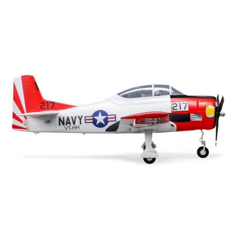 Avion E-flite T-28 Trojan BNF basic AS3X et Smart env.1.20m - FLASH RC - Le leader des avions modèlisme RC