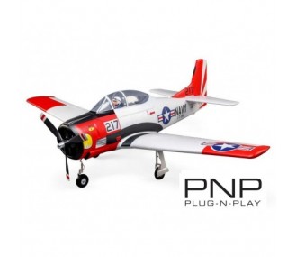 RC Model Aircraft - E-flite T-28 Trojan PNP and Smart Aircraft approx.1.20m - FLASH RC