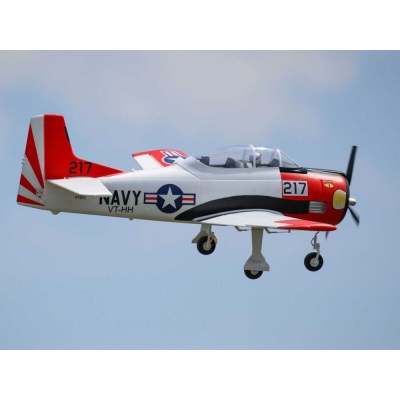 Aeromodello RC - E-flite T-28 Trojan PNP e Smart Aircraft circa 1,20m - FLASH RC