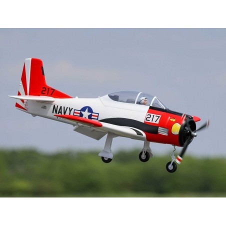 Aeromodello RC - E-flite T-28 Trojan PNP e Smart Aircraft circa 1,20m - FLASH RC