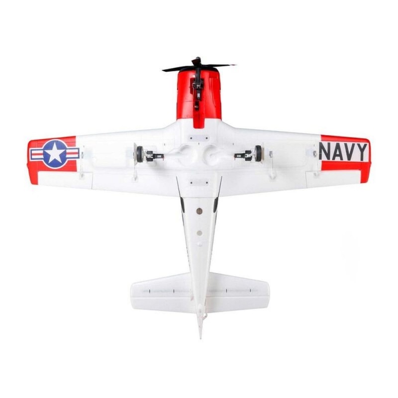 Aeromodello RC - E-flite T-28 Trojan PNP e Smart Aircraft circa 1,20m - FLASH RC