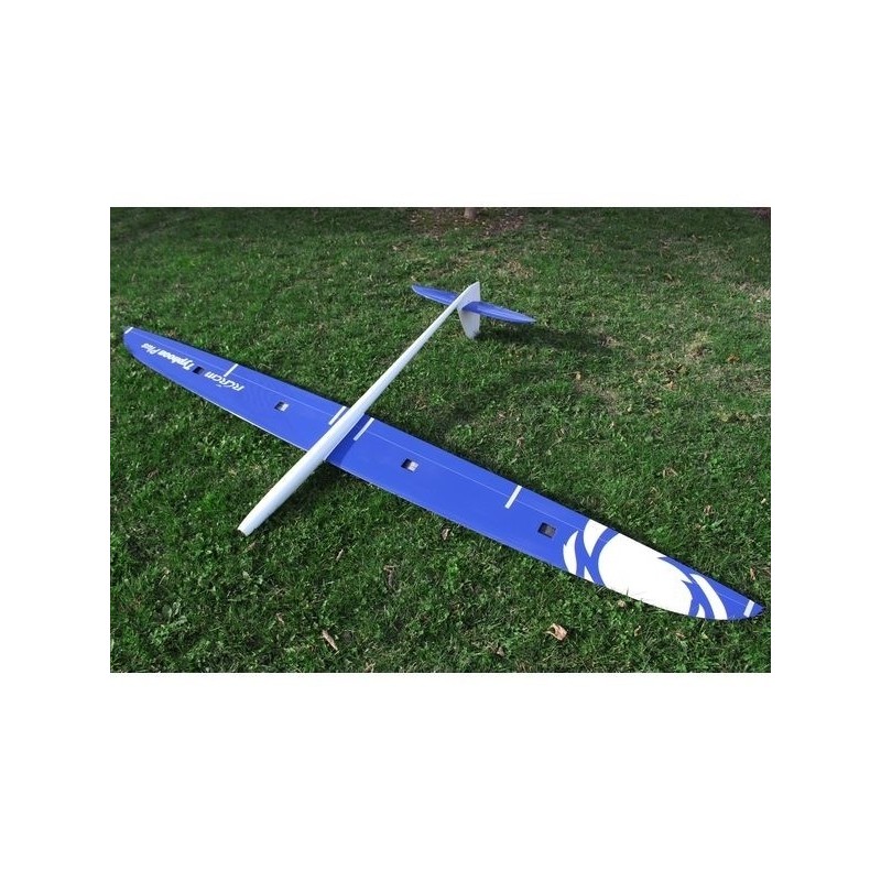RC-Segelflugzeuge - Typhoon PLUS Vollfaser ca.2.90m weiß & blau RCRCM (schwarze Kabinenhaube) - FLASH RC