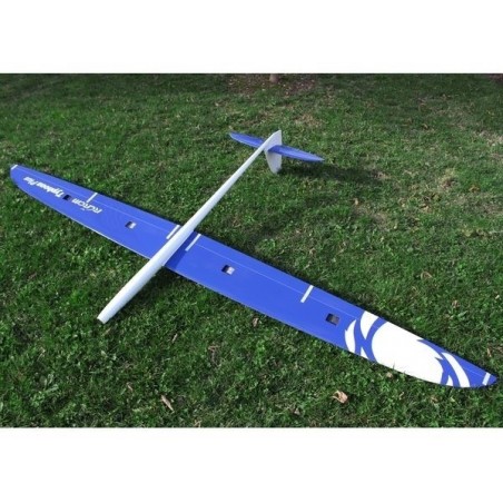 Alianti RC - Typhoon PLUS tutta fibra circa 2,90m bianco e blu RCRCM (cappottina nera) - FLASH RC