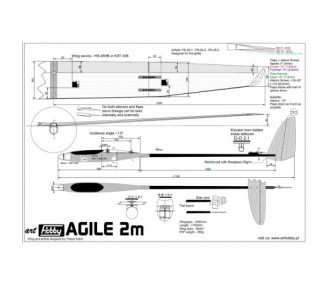 Motoalianti RC - Agile-EC circa 2,00m Art Hobby - FLASH RC 2