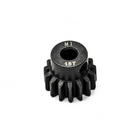 Recambios para coches RC - Piñón 15 dientes 1/8 eje 5mm Mod1 Konect - FLASH RC