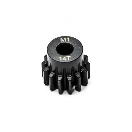 Piezas de repuesto para coches RC - Piñón 14 dientes 1/8 eje 5mm Mod1 Konect - FLASH RC