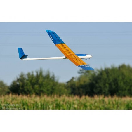 RC Motorgliders - Avia approx.2.50m blue/orange ARF Topmodel CZ - FLASH RC