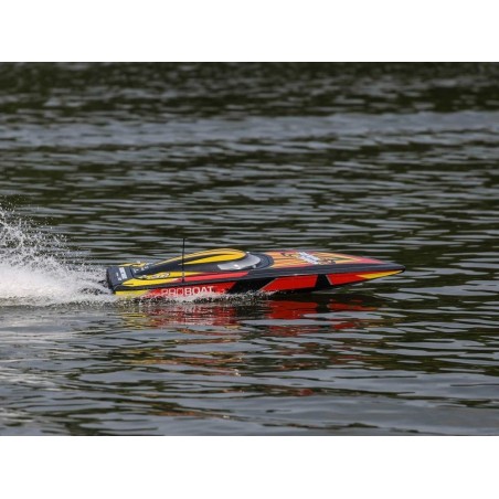 RC Powerboats - Proboat Sonicwake V2 36 BL Red/Black RTR - FLASH RC