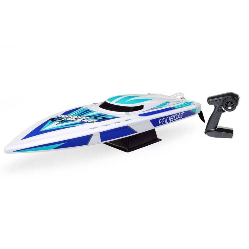 Motoscafi RC - Proboat Sonicwake V2 36 BL Blu/Bianco RTR - FLASH RC