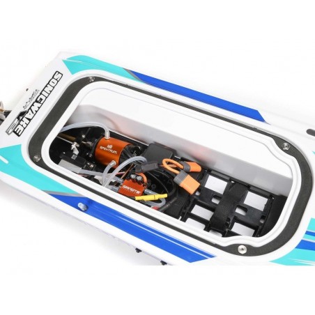 Motoscafi RC - Proboat Sonicwake V2 36 BL Blu/Bianco RTR - FLASH RC