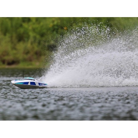 Motoscafi RC - Proboat Sonicwake V2 36 BL Blu/Bianco RTR - FLASH RC