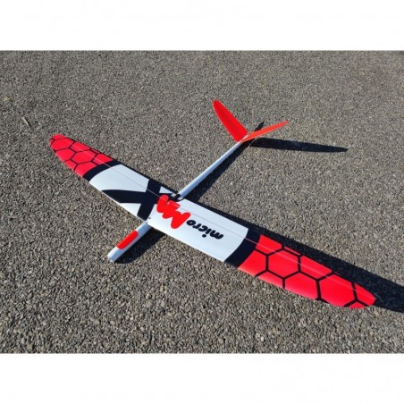 RC Motorgliders - MicroMax Electro neon red 'F3F pocket' 1.15m - FLASH RC